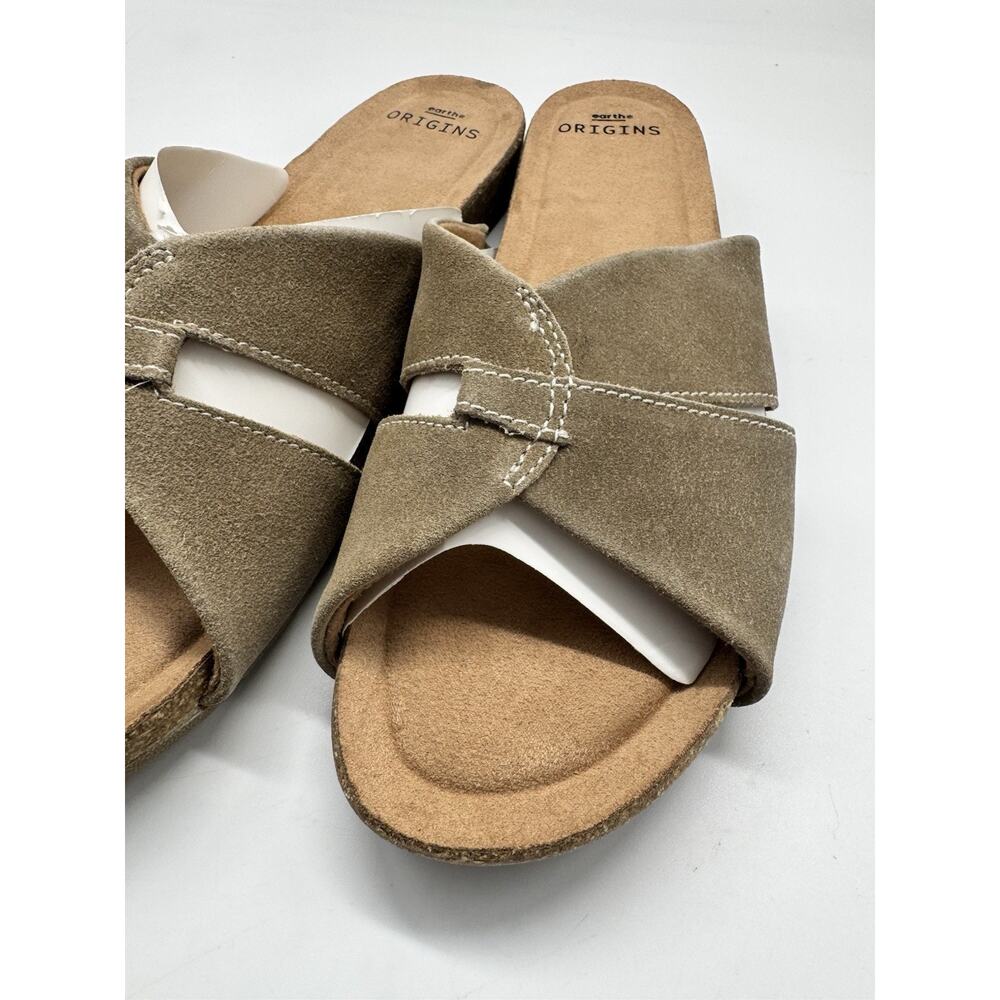 NWB Earth Origins Lexi Sandals Women's 9.5M Sedona Brown Suede Flats - Picture 5 of 10